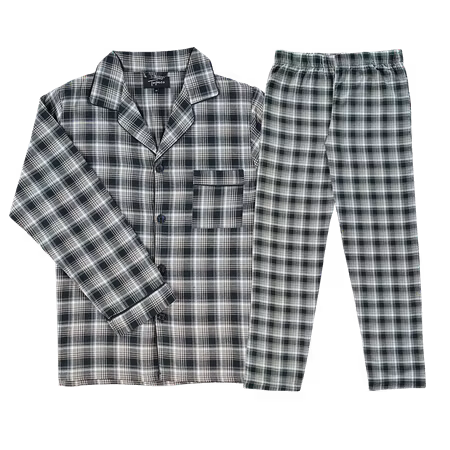 Flanellpyjamas TOPECO 1 Pack Marinblå