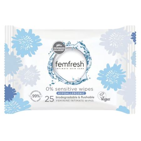 FEMFRESH 0 % Sensitive Wipes 25 St
