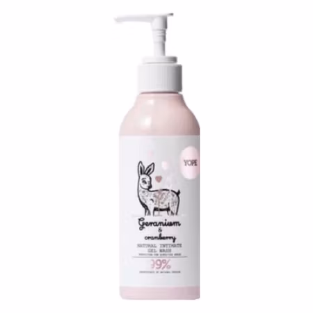 YOPE Natural Intimate Wash Geranium & Cranberry 300 ml