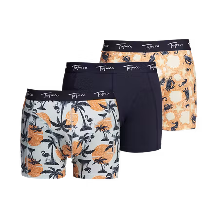 Regular Boxer TOPECO 3 Pack Mönstrad