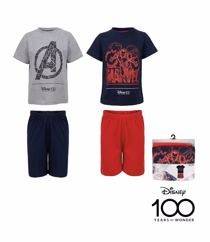Pyjamas Kortärmad Med Shorts MARVEL AVENGERS 1 Pack