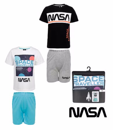 Pyjamas Kortärmad Med Shorts NASA 1 Pack