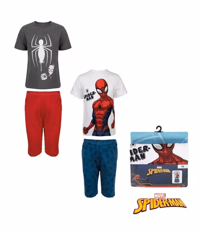 Pyjamas Kortärmad Med Shorts SPIDER-MAN 1 Pack