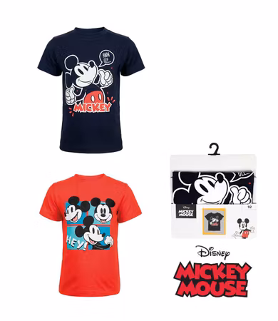 T-Shirt DISNEY MICKEY & MINNIE 1 Pack