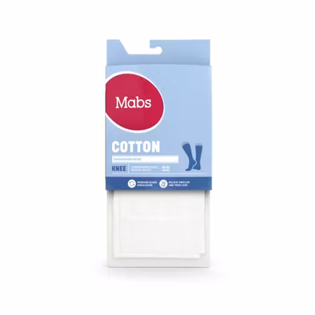 MABS Cotton Knee Vit S 1 Par
