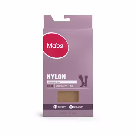 MABS Nylon Knee Tan L 1 Par