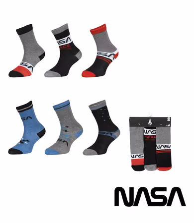 Långa Strumpor NASA 3 Pack