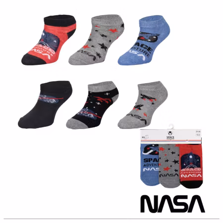 Låga Sneaker Strumpor NASA 3 Pack