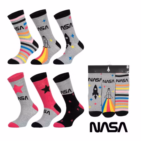 Långa Strumpor NASA 3 Pack