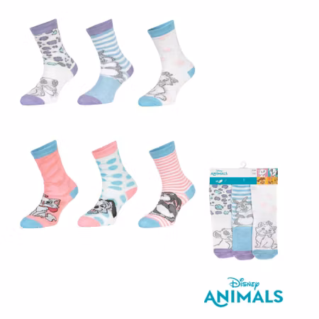 DISNEY ANIMALS Strumpor 3 Pack