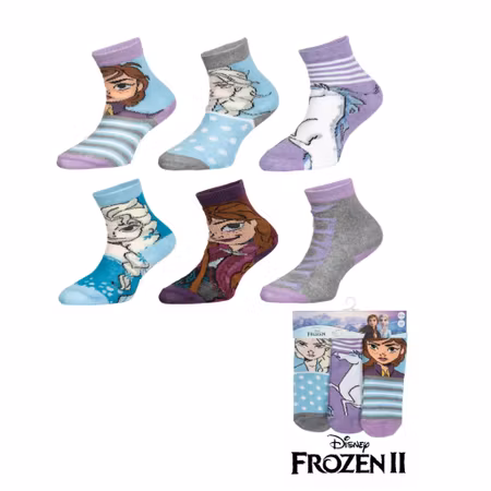 DISNEY FROZEN Låga Strumpor 3 Pack