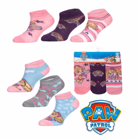 Låga Strumpor PAW PATROL 3 Pack