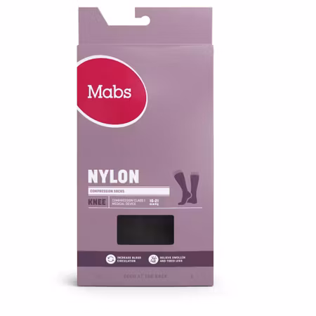 MABS Nylon Knee Design Svart M 1 Par