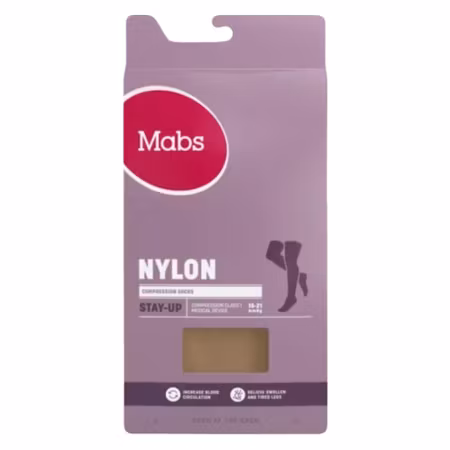 MABS Nylon Stay Up Tan M 1 Par