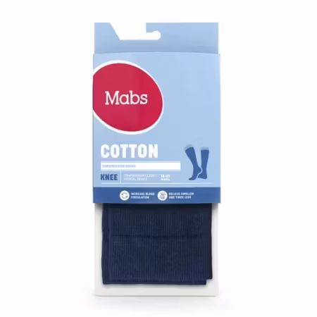 MABS Cotton Knee Navy 1 Par M