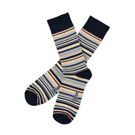 Socks Multistripe TOPECO Cotton 1 Par