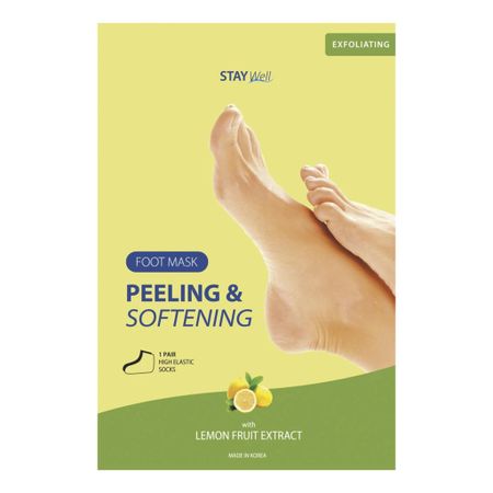 STAY WELL Foot Mask Lemon 1 Par