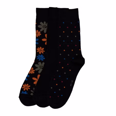 Strumpor Blommor och Prickar CROSSBOW 3 Pack