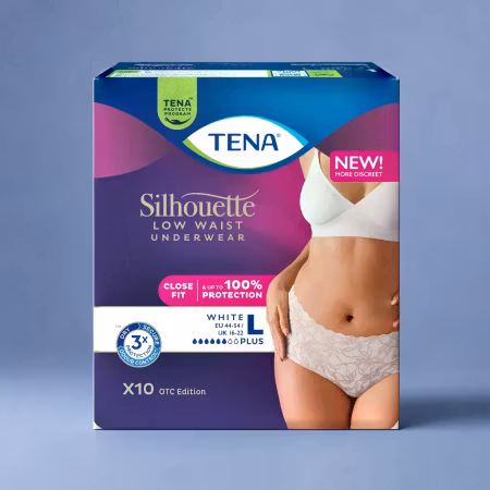 TENA Silhouette Plus Low Waist 10 St Vit L
