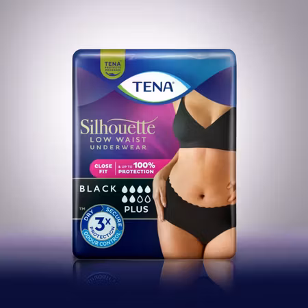 TENA Silhouette Plus Low Waist 12 St Svart M