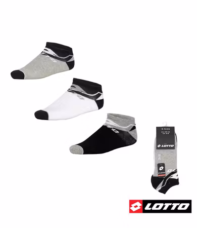 LOTTO Sneaker Strumpor 3 Pack Grå