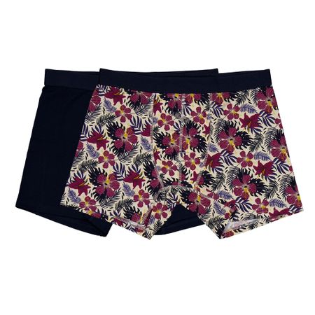 Boxer CROSSBOW 2 Pack Hibiskus/Navy