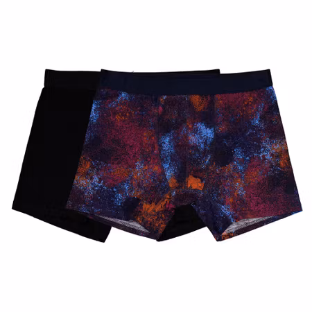 Boxer CROSSBOW Blå/Röd Splash/Svart 2 Pack
