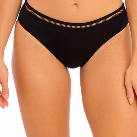 FANTASIE East Hampton Black Mid Rise Bikini Brief