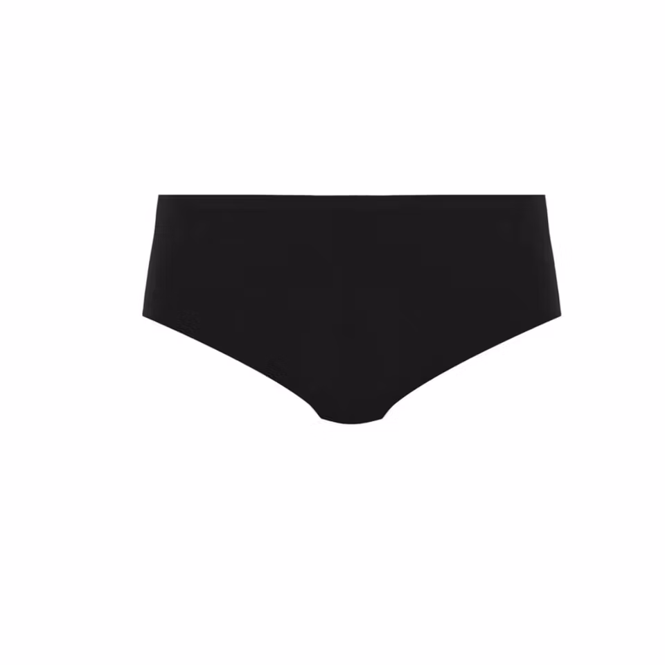 Sömlösa trosor i svart färg – produktbild utan modell