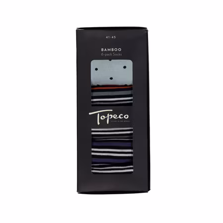 TOPECO Strumpor 6-pack – Bambu Multi