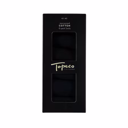 TOPECO Strumpor 6-pack – Mercerized Cotton