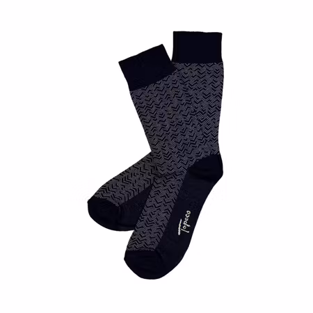 TOPECO Sock Wolfgang Bomull Marinblå