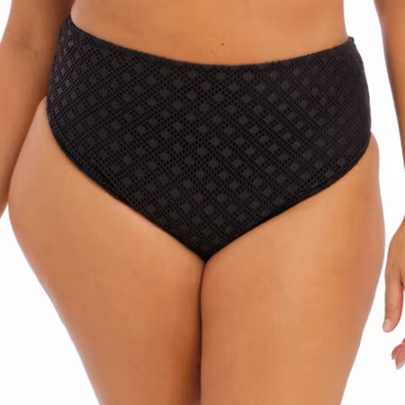 ELOMI Bazaruto Black Mid Rise Bikini Brief