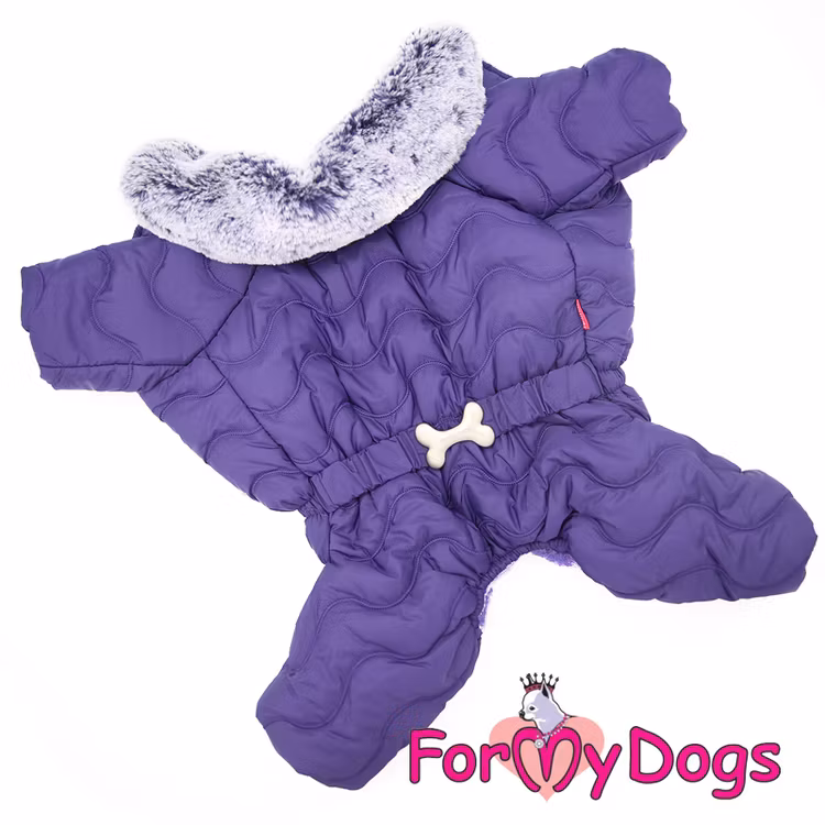 Varm Vinteroverall "Purple Quilted" Hane "For My Dogs"