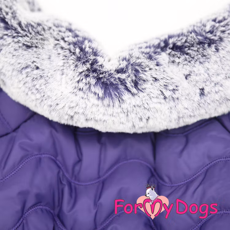 Varm Vinteroverall "Purple Quilted" Hane "For My Dogs"