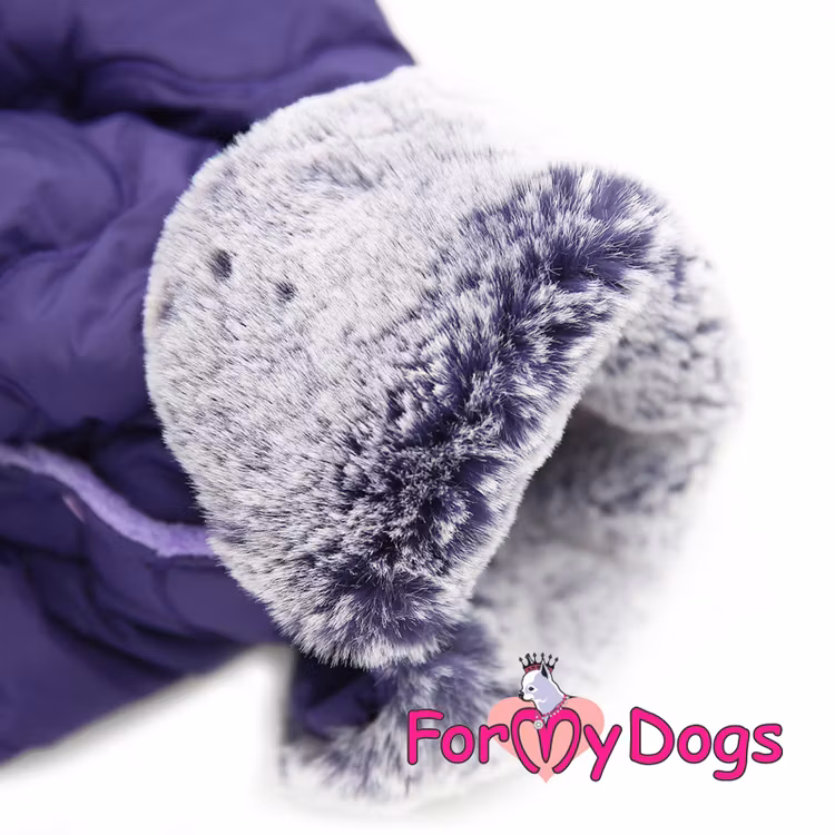 Varm Vinteroverall "Purple Quilted" Hane "For My Dogs"