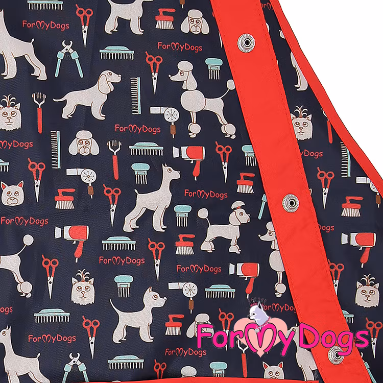 Groomingförkläde Apron "mönstrat" "For My Dogs"
