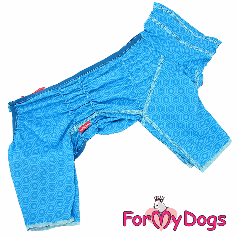Duster tunn skyddsoverall "Blue Hexagon" Hane "For My Dogs"