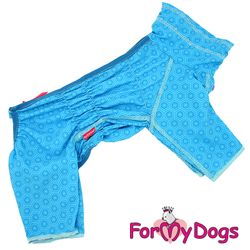 Duster tunn skyddsoverall "Blue Hexagon" Hane "For My Dogs"