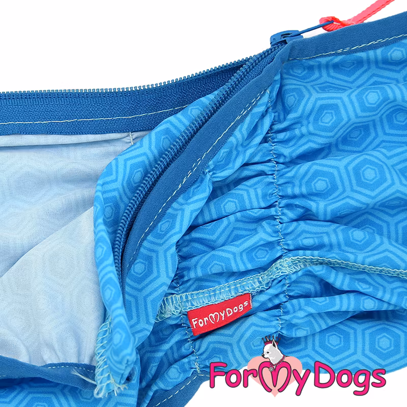 Duster tunn skyddsoverall "Blue Hexagon" Hane "For My Dogs"
