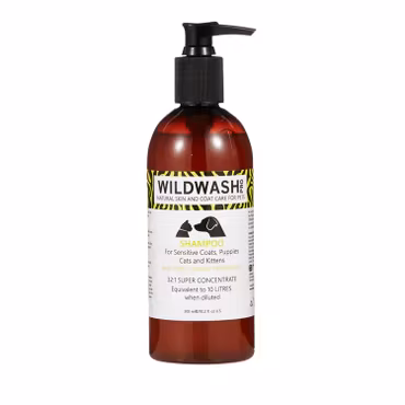 WILDWASH PRO Sensitive Schampoo -  för känslig hud/päls, valpar, kattungar och katter