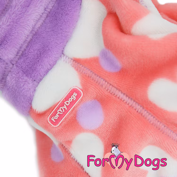 Fleece Overall "PINK HEART" Tik" For My Dogs"