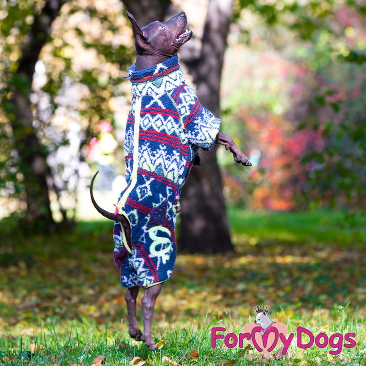 Suit Fleece Overall "Multi Blue" Hane "For My Dogs"