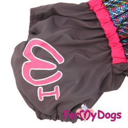 Vinteroverall "Grå/rosa" Tik "For My Dogs"