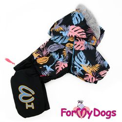 Varm Vinteroverall "Black Leaves" Hane "For My Dogs"