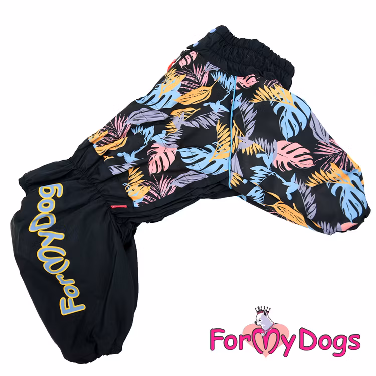 Vinteroverall "Black leaves" Male "For My Dogs"