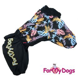 Vinteroverall "Black leaves" Male "For My Dogs"