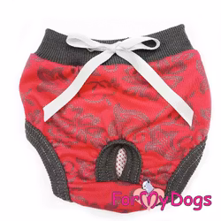 Tikskydd "Red and grey" För tik "For My Dogs"