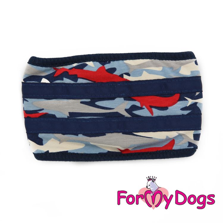 Skvättskydd "Blue Fish" För hane "For My Dogs"