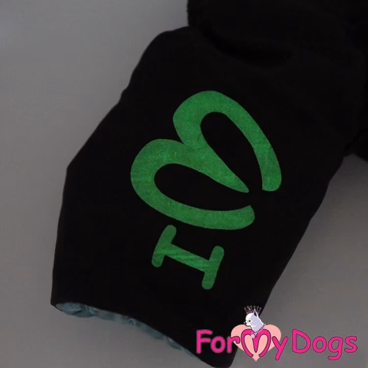 Vinteroverall "Green Butterflies Pattern" Tik "For My Dogs"
